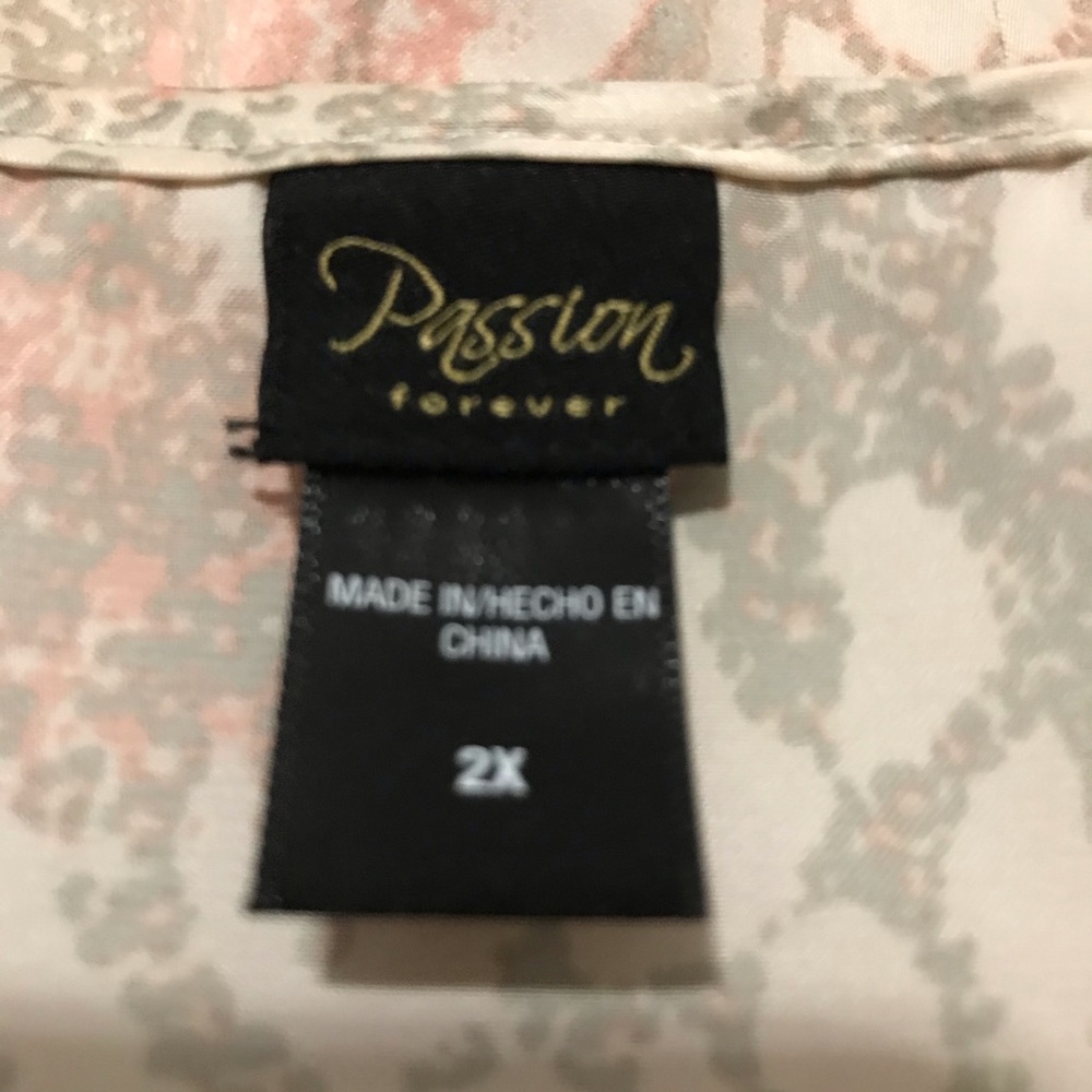 Passion Forever two piece pj set Size 2X - Picture 4 of 9
